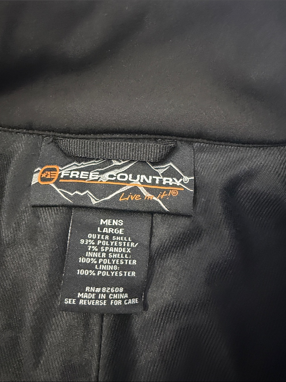 Free Country Black Performance Jacket - Picture 6 of 10